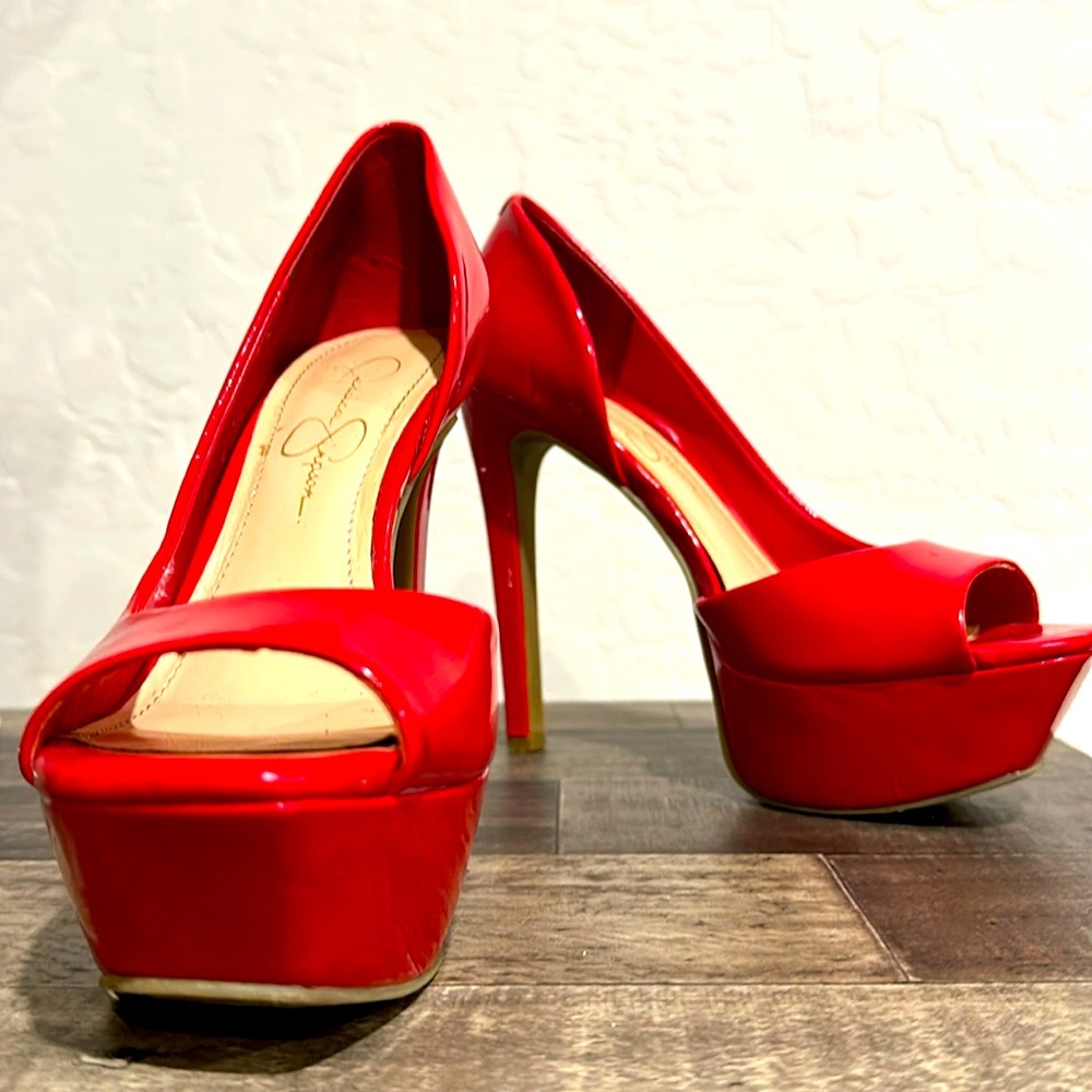 Jessica Simpson Red Patent Heels